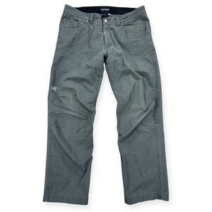 Arcteryx Cronin Pants Double Knee Gray Outdoor Hiking Gorpcore Men's 36x32
